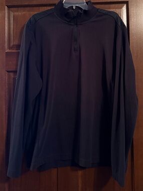 Kenneth Cole Awearness Men's Black Quarter-Zip Pullover